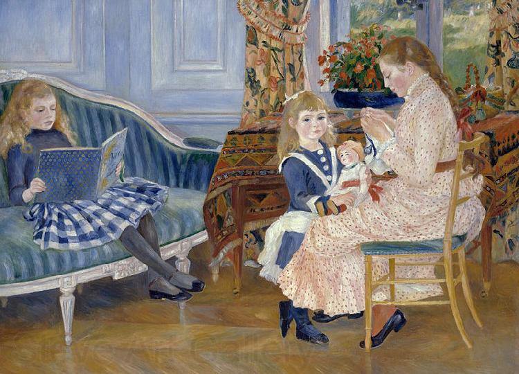 Pierre-Auguste Renoir Children's Afternoon at Wargemont Norge oil painting art